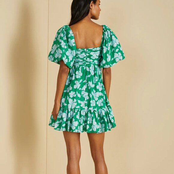 NEW AMUR Martine Floral Tropical Mini‎ Dress Size 4 - Picture 3 of 16